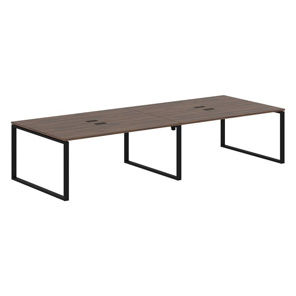 Стол 4-х местный EQWST 3513 Дуб Денвер тёмный/Черный 3526х1346х750 EDIS - Вид 1