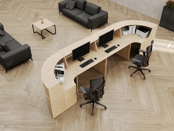 ЛАЙТ / LIGHT RLG074 Двойной ресепшн 240x80x115 Дуб Сонома - Вид 9