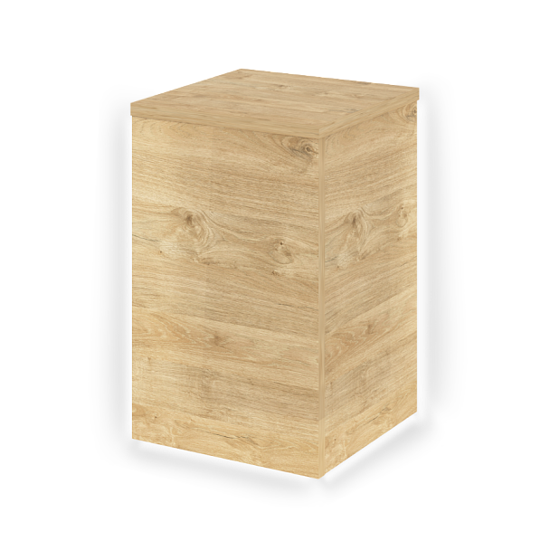 Onix Накладка угловая высокая внешняя с подсветкой левая О.R-NU.V.VNE.S (L) Тиквуд темный 432*432*674 - Вид 1