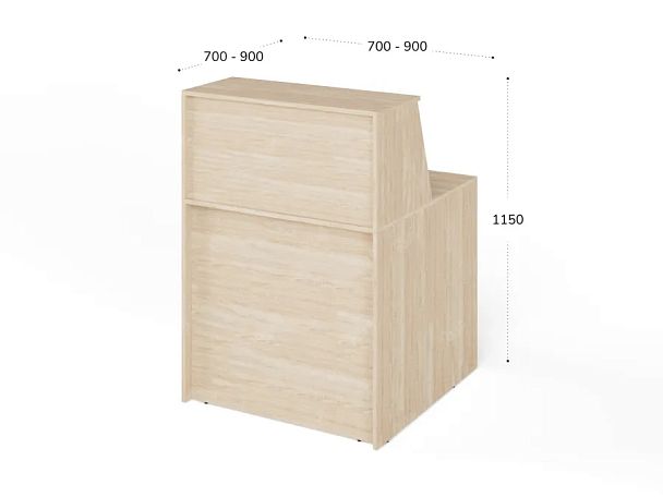 ЛАЙТ / LIGHT RLG065-9x9 Блок ресепшн 90x90x125 Дуб Сонома - Вид 3