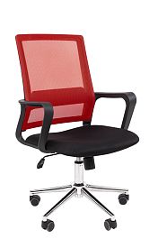 Офисное кресло Chairman 606 Россия TW красный хром - Фото предпросмотра