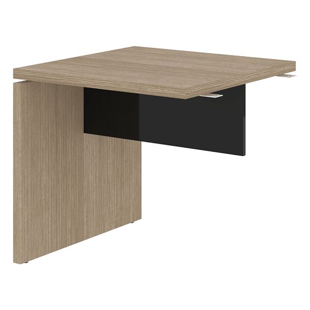 Брифинг-приставка СП-064-25-10 Дуб Натуральный/Черный глянец 800х800х750 KANON - Вид 1