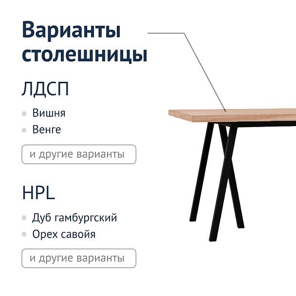 Стол Лофт Нево, ЛДСП - Вид 3