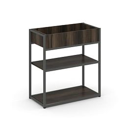 Rift Стеллаж Металл Антрацитический низкий приставной RF.STM-012 Дуб Мали/Металл Антрацит 696*350*750 - Фото предпросмотра