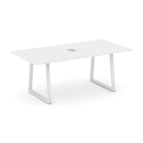 Style Project Direct Direct Стол переговорный SN-6T1.SPRG-198 Белый/Металл Белый 1980*980*750 - Вид 1