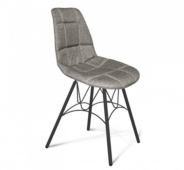 Стул Sheffilton SHT-ST29-С/S100 на черном каркасе пепельный/черный муар - Вид 2