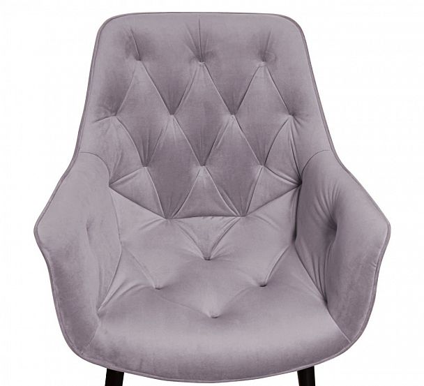 Стул Archi, бархат светло-серый 26, опора конус - Вид 6