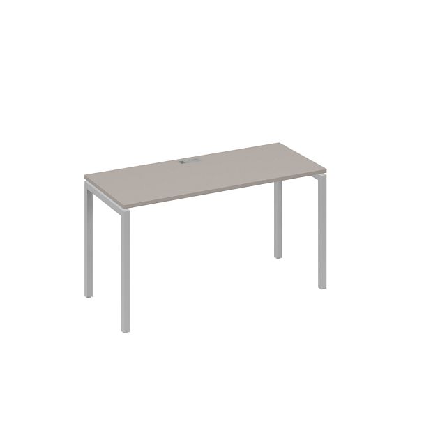 Стол письменный на металлокаркасе DUE A4 А4 Б2 004 БП мокко премиум / металлокаркас серый - Вид 1