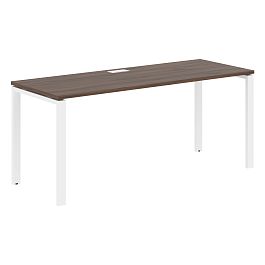 Стол прямой EUST 1767 Дуб Денвер тёмный/Белый 1760х670х750 EDIS - Фото предпросмотра