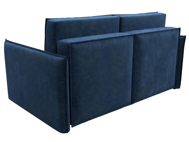 Диван прямой Либерти мини Велюр синий - Вид 6