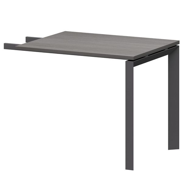 Бриф-приставка на мтеталлокаркасе  НТМПБ-П-709 Лиственница/Антрацит 900x730x750 Аргентум-МП - Вид 1