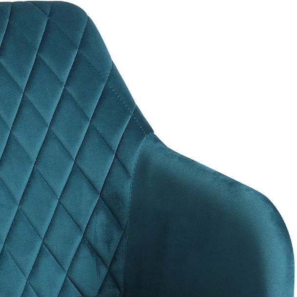 Барное поворотное кресло Барли К, Confetti izumrud/черный - Вид 9