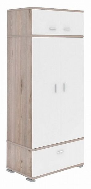 Шкаф платяной Домино нельсон КС-20 Белый/Нельсон - Вид 1