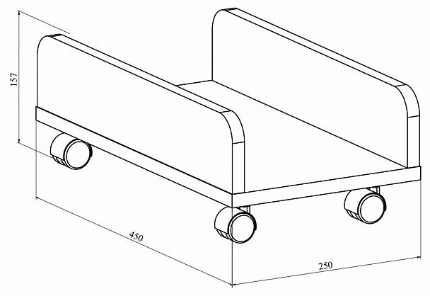 Подставка под системный блок Офис ОФ-25 - Вид 2