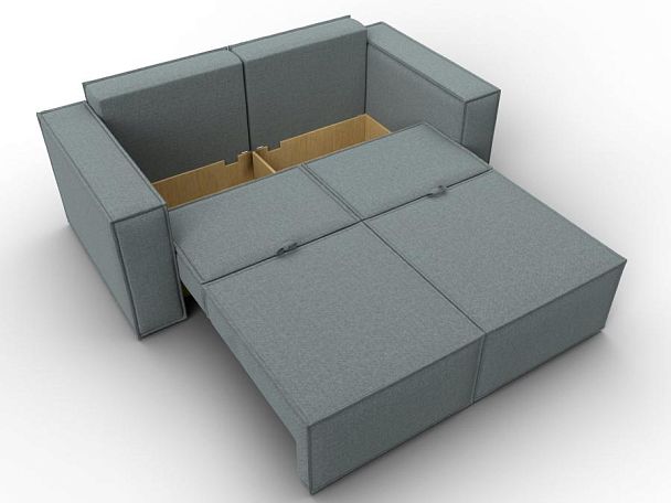 Диван прямой Куба мини Рогожка серый - Вид 8