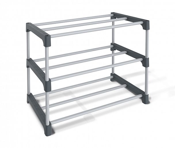 Полка для обуви Sheffilton SHT-SR6-P/SR3-P серый/темно-серый - Вид 4