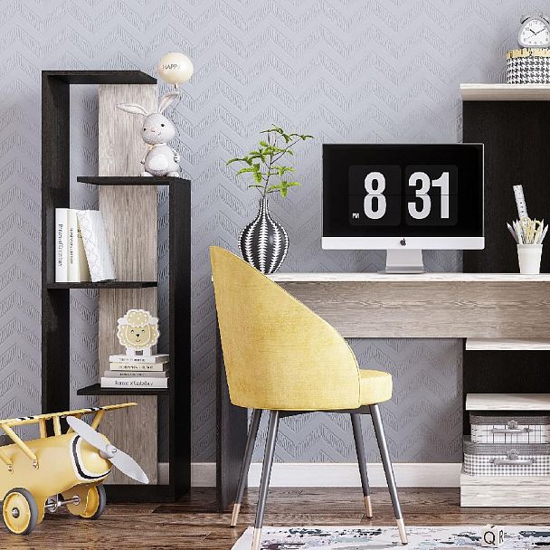 Стеллаж Бейсик 1 венге/лоредо - Вид 2