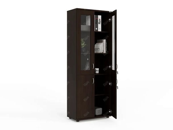 ЛАЙТ / LIGHT RLG041-70x35 Шкаф 4 двери 70x35x183 Венге - Вид 2