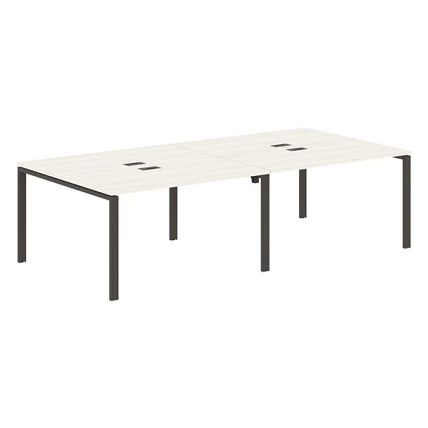 Стол 4-х местный EUWST 2713 Ясень Траун/Мокко 2726х1346х750 EDIS - Вид 1