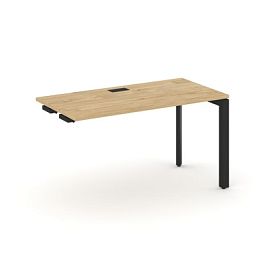 Style Project Next Стол-приставка к опор. элем. SN-59P.OPRS-004 Тиквуд Светлый/Металл Черный/Черный Заглушка 1580*600*750 - Фото предпросмотра