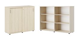 Тумба с раздвижными фасадами Trend 123x43x107,2 дуб феррара - Фото предпросмотра