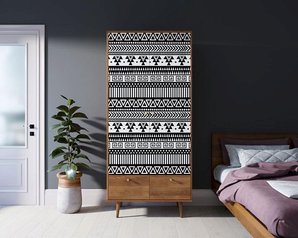 Шкаф двухстворчатый Berber принт 19 арт BB16/Print_19 - Вид 4