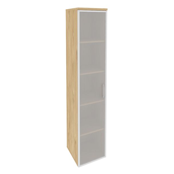 Onix Шкаф высокий узкий левый O.SU-1.10 R (L) Тиквуд светлый 400*420*1977 - Вид 1