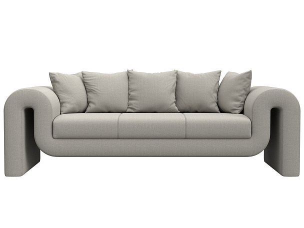 Диван прямой Волна Рогожка бежевый - Вид 2