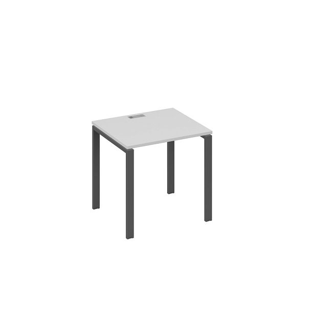 Стол письменный на металлокаркасе UNO A4 А4 Б1 011 БП серый / металлокаркас антрацит - Вид 1