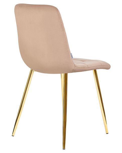 Стул обеденный DOBRIN ALEX (золотые ножки, мокко велюр (V108-104), ) - Вид 4