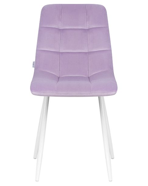 Стул обеденный DOBRIN ALEX (белые ножки, фиолетовый велюр (V108-49)) - Вид 6