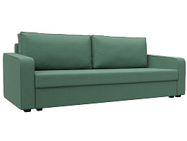 Диван прямой Лига-009 Рогожка зеленый - Фото предпросмотра