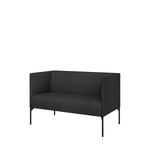 Двухместный диван Mona 125x71x81 чёрный - Вид 1