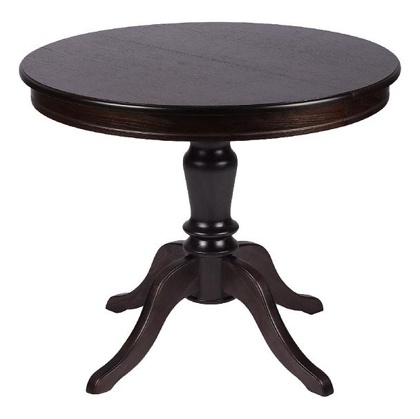 Обеденная группа стол Элат D90(130)х90х76 Венге и 4 стула Арктос Венге/Бежевый жаккард - Вид 2