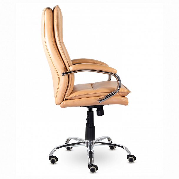 Кресло офисное BRABIX PREMIUM "Cuba EX-542", экокожа, бежевое, 532551 - Вид 3