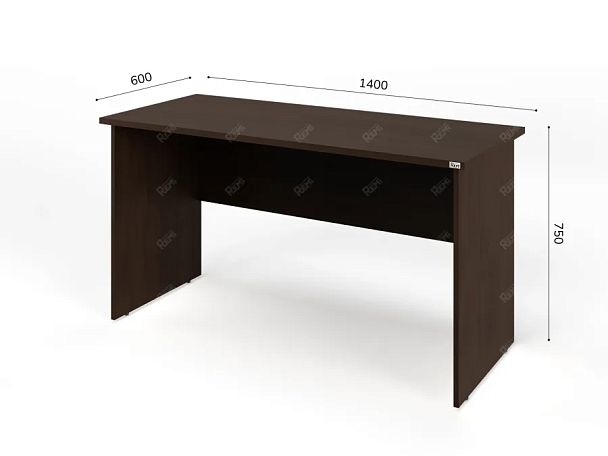 ЛАЙТ / LIGHT RLG001-14x6 Прямоугольный стол 140x60x75 Венге - Вид 2