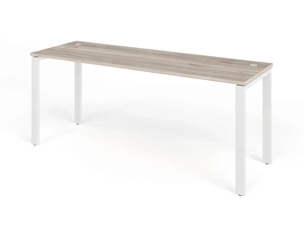 TANDEM RTD069-MK-180-MA Стол прямой на металлокаркасе ун-й 1800х600х750 Дуб Маувелла/Белый - Вид 1