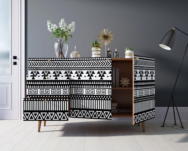 Комод Berber с двумя дверками и ящиками принт 19 арт BB17/Print_19 - Вид 2