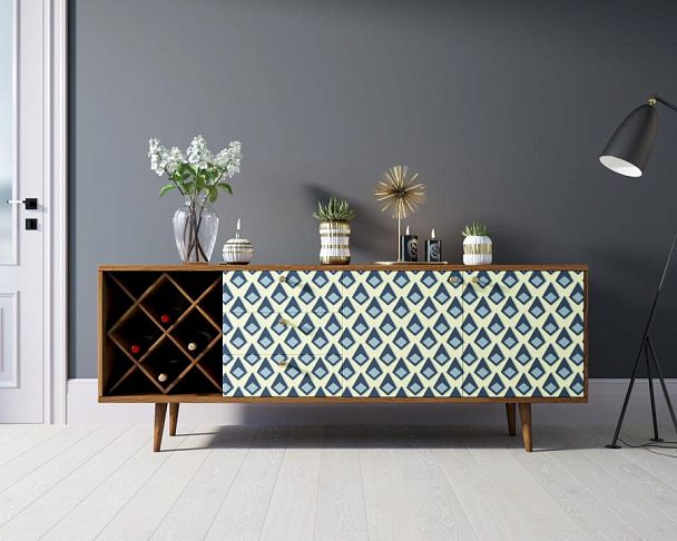 Комод Berber удлиненный с бутылочницей 13 принт арт BB15/Print_13 - Вид 4