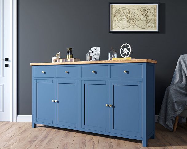 Комод "Jules Verne" 4 ящика 4 дверки JV37ETGB - Вид 4