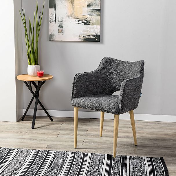 Стул Ralf Vent темно-серый/нат.дуб - Вид 11