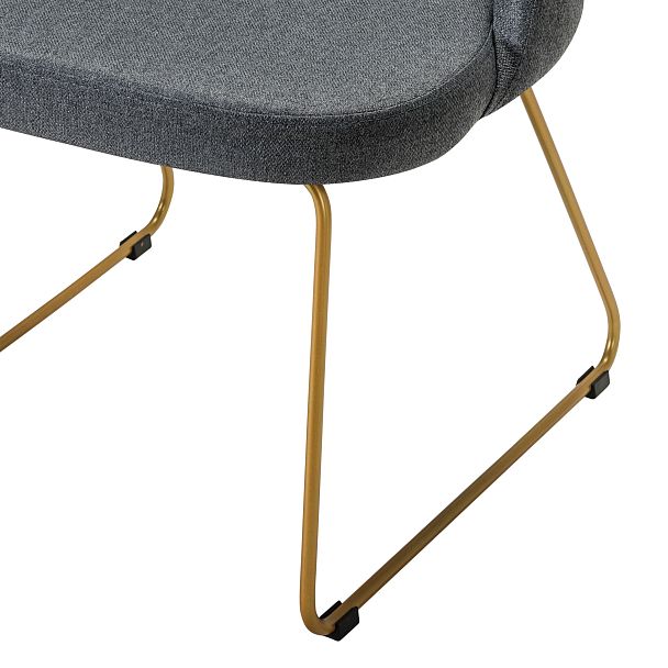 Стул Lars тёмно-серый/Линк золото - Вид 5