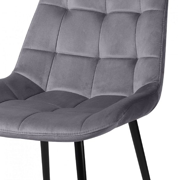 Комплект стульев Эйден, темно-серый H15/черный, 2 шт. - Вид 6