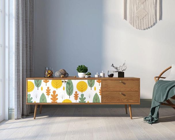 Комод Berber два ящика и две дверки 30 принт арт BB27/Print_30 - Вид 4