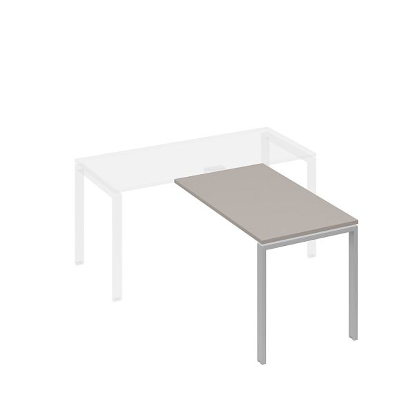 Брифинг-приставка на металлокаркасе UNO A4 А4 Б1 074 БП мокко премиум / металлокаркас серый - Вид 1