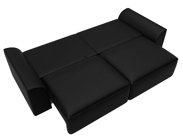 Диван прямой Лига-048 НПБ Экокожа черный - Вид 10