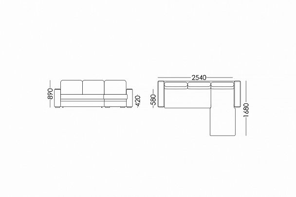 Диван угловой "Монако Модерн" - Вид 5