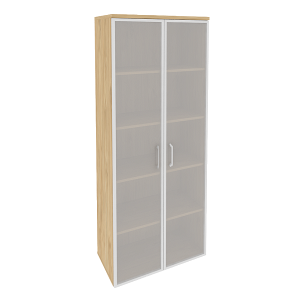 Onix Шкаф высокий широкий O.ST-1.10 R Тиквуд светлый 800*420*1977 - Вид 1