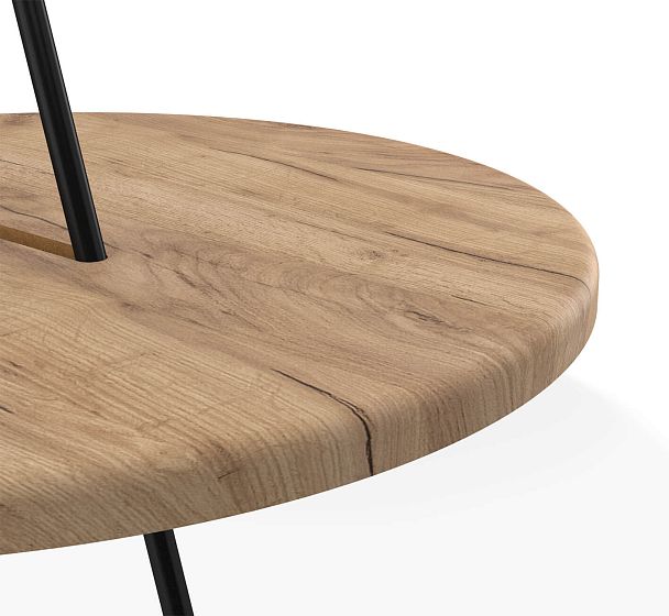 Столик журнальный Sheffilton SHT-CT36 дуб тортуга/черный муар - Вид 4