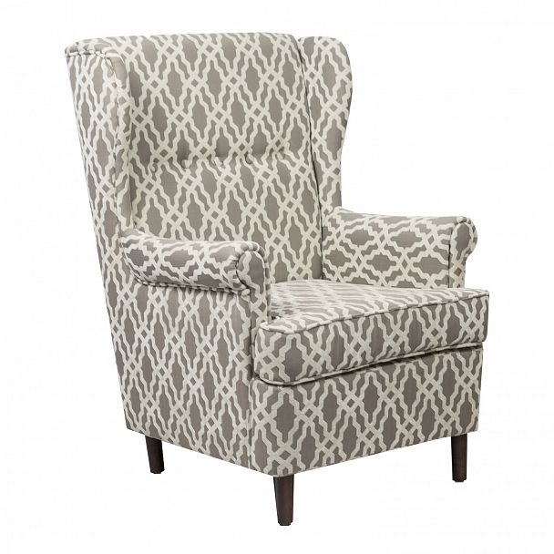 Кресло Дженкс, гобелен светло-серый - Вид 1